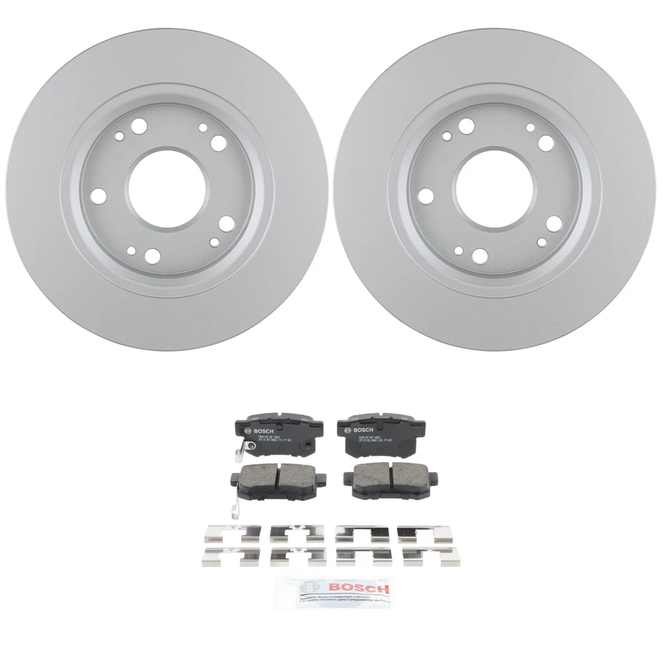 Kit de pastillas de freno de disco de cerámica rotores traseros Bosch Quietcast 260 mm para Honda CR-Z 11-15 Foto 1 de 1