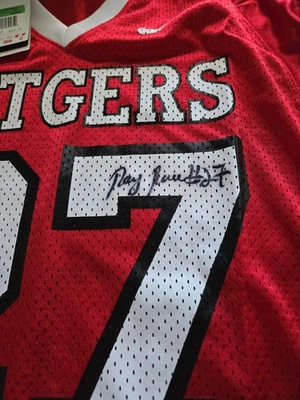 Camiseta deportiva con autógrafo de Ray Rice Reebok certificado Steiner Foto 1 de 4