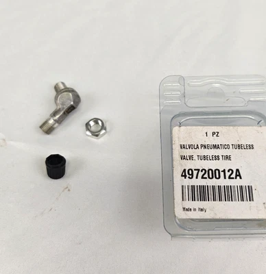 [New] Ducati Genuine OEM Valve, TUBELESS TIRE 90° Angulate 49720012A - Imagem 1 de 3