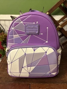 Disney Parks Loungefly Mini Backpack Magic Kingdom Purple Wall Bag EXCELLENT!! - Picture 1 of 9