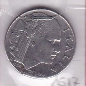 A617: Moneta Coin ITALIA Regno Vittorio E.III 20 Centesimi 1941 XIX Impero Mag - Picture 1 of 1