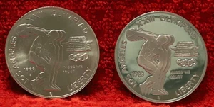 Set of 2 Coins: 1983-P, 1983-S Olympic Commemorative Half-Dollars 90% Silver - Picture 1 of 2