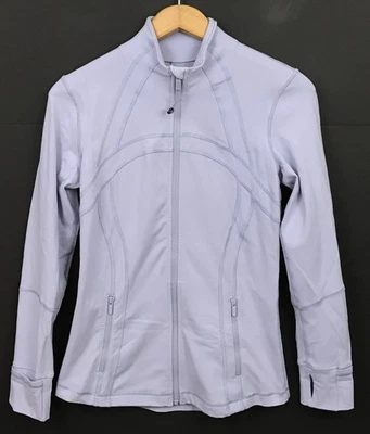 Jaqueta Lululemon Feminina Define Roxa Claro Zíper Completo Tamanho 8 - Imagem 1 de 4