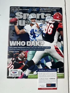 DAK PRESCOTT signed SPORTS ILLUSTRATED magazine 10/17/16 PSA/DNA Dallas Cowboys - Picture 1 of 2