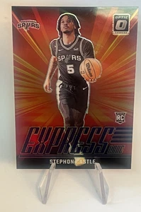 2024-25 Donruss Optic Stephon Castle Express Lane Purple RC #1 Prizm Rookie - Picture 1 of 2