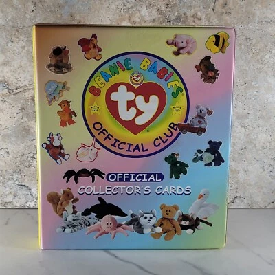 TY BEANIE BABIES OFFICIAL CLUB COLLECTORS TRADING CARD BINDER WITH 288 CARDS - Image 1 of 4