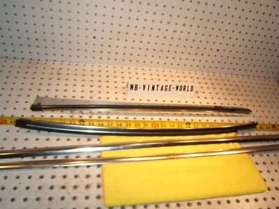 Mercedes R129 SL 02 Plateado Flecha Puerta Laterales, Un Pilar Plata Cromo OEM 4 Fundas Foto 1 de 4