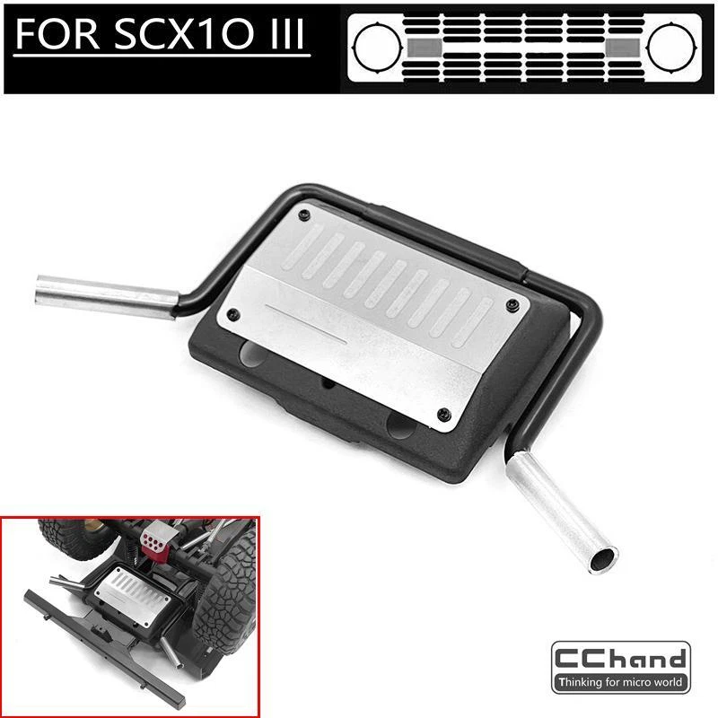 Oil Tank Metal Exhaust Pipe for 1/10 SCX10 III RC Crawler Car Outdoor Truck - Image 1 of 4