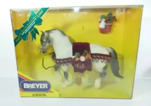 Breyer Christmas Holiday Horse 700499 Jack Frost Frisone Bozza 1999 Macchie Rosse - Foto 1 di 18