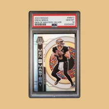 2023 DREW BREES Panini Mosaic  Men Of Mastery Insert Prizm #MM-17 PSA 10