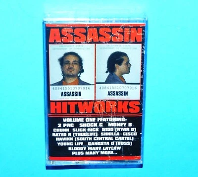 ASSASSIN -HITWORKS--2PAC, CHUNK, SHOCK G, S.S.C.--SEALED CASSETTE!!!! - Image 1 of 3