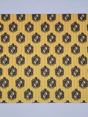 Harry Potter Hufflepuff - Brillo fino - Hoja de cuero sintético (inmitación) (1) Foto 1 de 2
