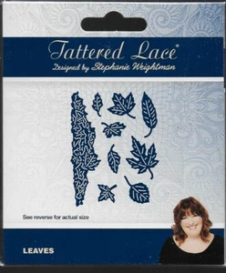 Troquel de corte de encaje andrajoso - HOJAS - Imagen 1 de 2