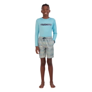 Spyder Boys 2 Piece Medium 10/12 Swim Shirt and Trunks Set - Blue and Gray - Picture 1 of 3