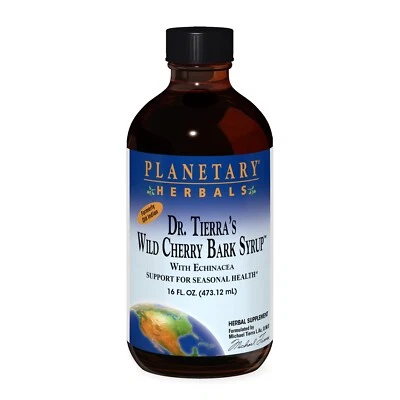 Jarabe de corteza de cerezo salvaje indio antiguo Planetary Herbals 16 fl oz Foto 1 de 2