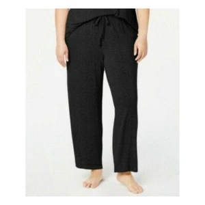 NWT Alfani Intimates Classic Black Faux Ribbed Lounge Pants Plus Size XXL - Picture 1 of 1