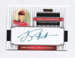 2008 Razor Signature Series #194 Cody Satterwhite AU /1199 Auto Indians Guardian - Picture 1 of 2