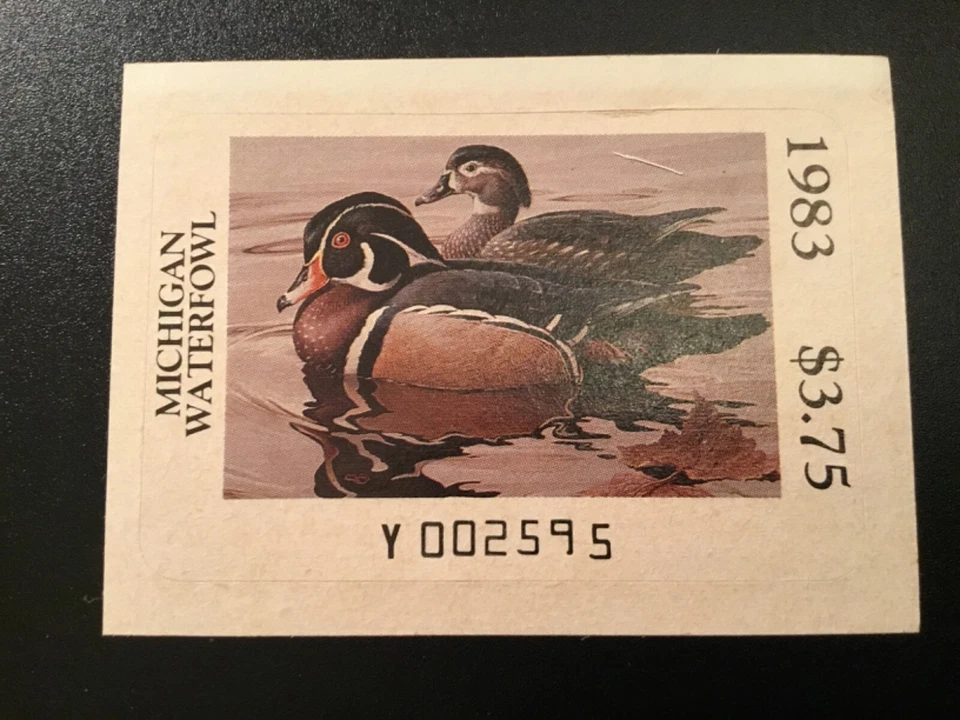 ICOLLECTZONE US 1983 Michigan #8 XF NH  - Image 1 of 1