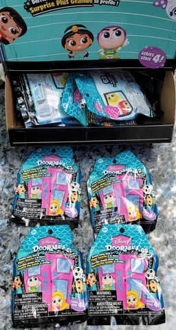 Disney Doorables,  62 Mini Figures, Blind Bag Series 4, - New Lot Of 4 Cover