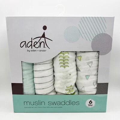 NUEVO Juego de 4 pañales neutrales Aden And Anais mantas musulmanas geométricas Foto 1 de 2