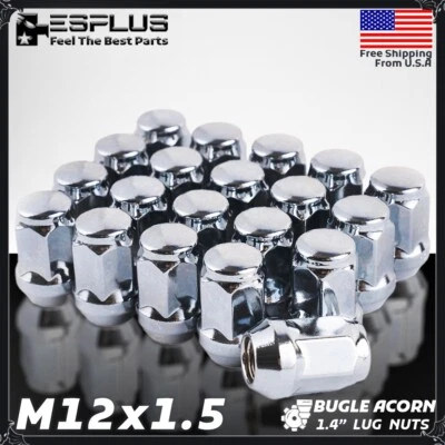 24 Pc Isuzu Lug Nut M12x1.5 Chrome Fit Amigo/Ascender/I-Serise/Pickup/Trooper - Image 1 of 4