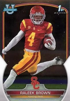 Raleek Brown 2022 Bowman Chrome University - 1st #83 - USC Trojans - Image 1 of 2