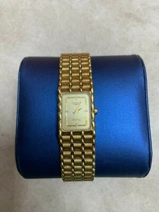 Longines Women's Wristwatch Gold Plated Swiss Watch Quartz Vintage Luxury 15mm - Picture 1 of 5