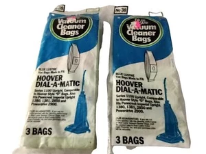2 NOS Blue Luster Hoover Dial A Matic Series 1100 Style D Staubsaugerbeutel - Bild 1 von 5