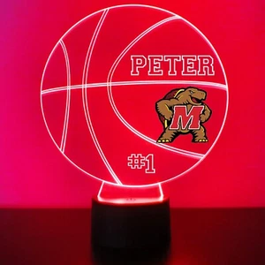 Lámpara de ventilador deportivo personalizada gratuita para baloncesto universitario Maryland Terrapins - Imagen 1 de 10