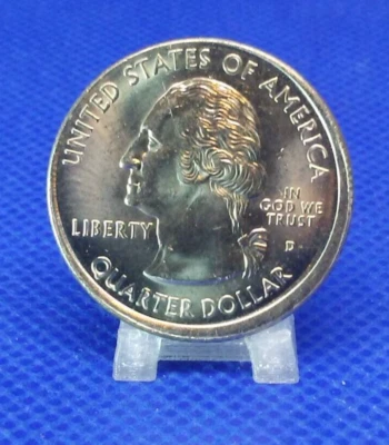 1999 D Pennsylvania State Quarter BU - off center &  Partial Reeding  - Image 1 of 2