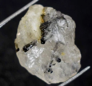 Black Rutile Quartz 16.50 Ct Natural Raw Gemstone Healing Rough Birthday Gift - Picture 1 of 9