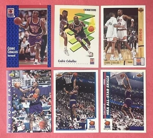 Lote de 6 cartas de baloncesto de la NBA Cedric Ceballos Phoenix Suns todas las tarjetas casi nuevo o mejor - Imagen 1 de 1