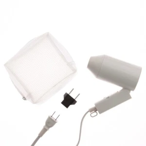 MUJI Travel Hair Dryer Dual Voltage with Pouch MB-1002JP White - Picture 1 of 7