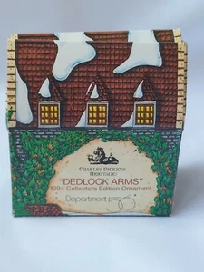 1994 Charles Dickens Heritage Dept. 56 Village Dedlock Arms Ornament, Neu Karton - Bild 1 von 3