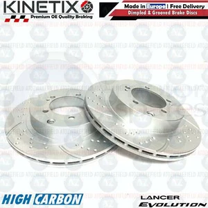 Para Mitsubishi Lancer Evo 6 7 8 9 Trasero Rendimiento Discos de Freno Par 300mm - Imagen 1 de 6