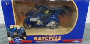 Corgi Batman Batcycle 1:16 Scale Die-Cast Motorcycle With Figure 2000 Blue (MIB) - Picture 1 of 2