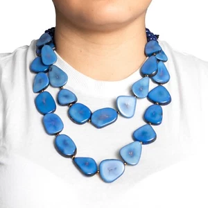 Lotto 12 collane gioielli Tagua Nut pendalos collezione estiva Ecuador fatti a mano - Foto 1 di 1
