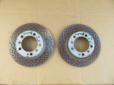 2006-2008 PPORSCHE CAYMAN 987 RWD ПЕРЕДНЕЕ ИЛИ ЗАДНЕЕ БОКОВОЕ КОЛЕСО ТОРМОЗ ДИСК КОМПЛЕКТ OEM - Изображение 1 из 4
