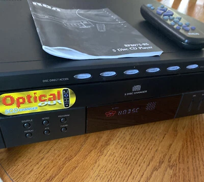 RCA RP-8075RS 5-Disc Carousel CD Player Changer with Remote Tested and Working - Image 1 of 4