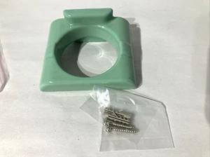 Art Deco GREEN CUP HOLDER Porcelain Rejuvenation Hardware Bathroom NEW - Picture 1 of 3
