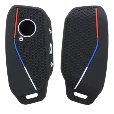 Funda de silicona para BMW X5 I5 740 760 X7 X1 IX 4 botones remoto llavero inteligente Foto 1 de 4