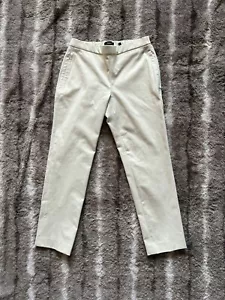 Theory cremefarbene Baumwollmischung grundlegende anziehbare Ansatz Köperhose Größe 0 - Bild 1 von 4