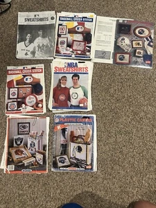 Lot Nomi Vintage NFL NBA MLB Baseball Football Basketball Cross Stitch Patterns - Picture 1 of 23