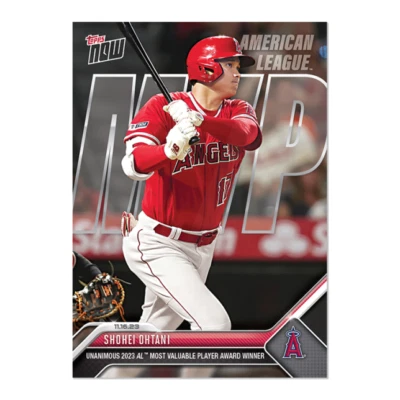 Shohei Ohtani - 2023 MLB TOPPS NOW® Card OS16 AL MVP Unanimous - Image 1 of 2