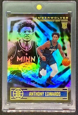 Anthony Edwards RARE ROOKIE RC GOLD HOLO FOIL REFRACTOR INVESTMENT CARD MVP - Image 1 of 2