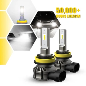 2x AUXITO H8 H11 H16JP White Fog LED Light Driving CANBUS Bulbs B3F 6500K CANBUS - Picture 1 of 16