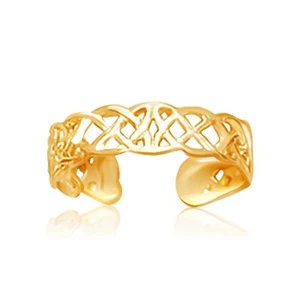 Anillo de oro amarillo de 14k en estilo nudo celta - Imagen 1 de 1