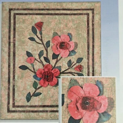 🌼 Cozy Quilt Pattern Wallflowers by Georgette Dell'Orco 32"x40" - Image 1 of 3