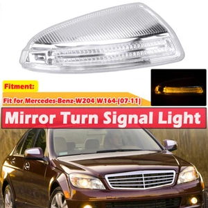 Right Yellow Light Door Mirror Turn Signal For Mercedes W204 C250 C300 C350 C63 - Imagen 1 de 8