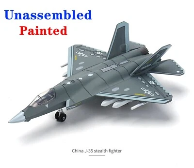 1/72 PLA J-35 Stealth Fighter Plastic Painted Unassembled - Image 1 of 4